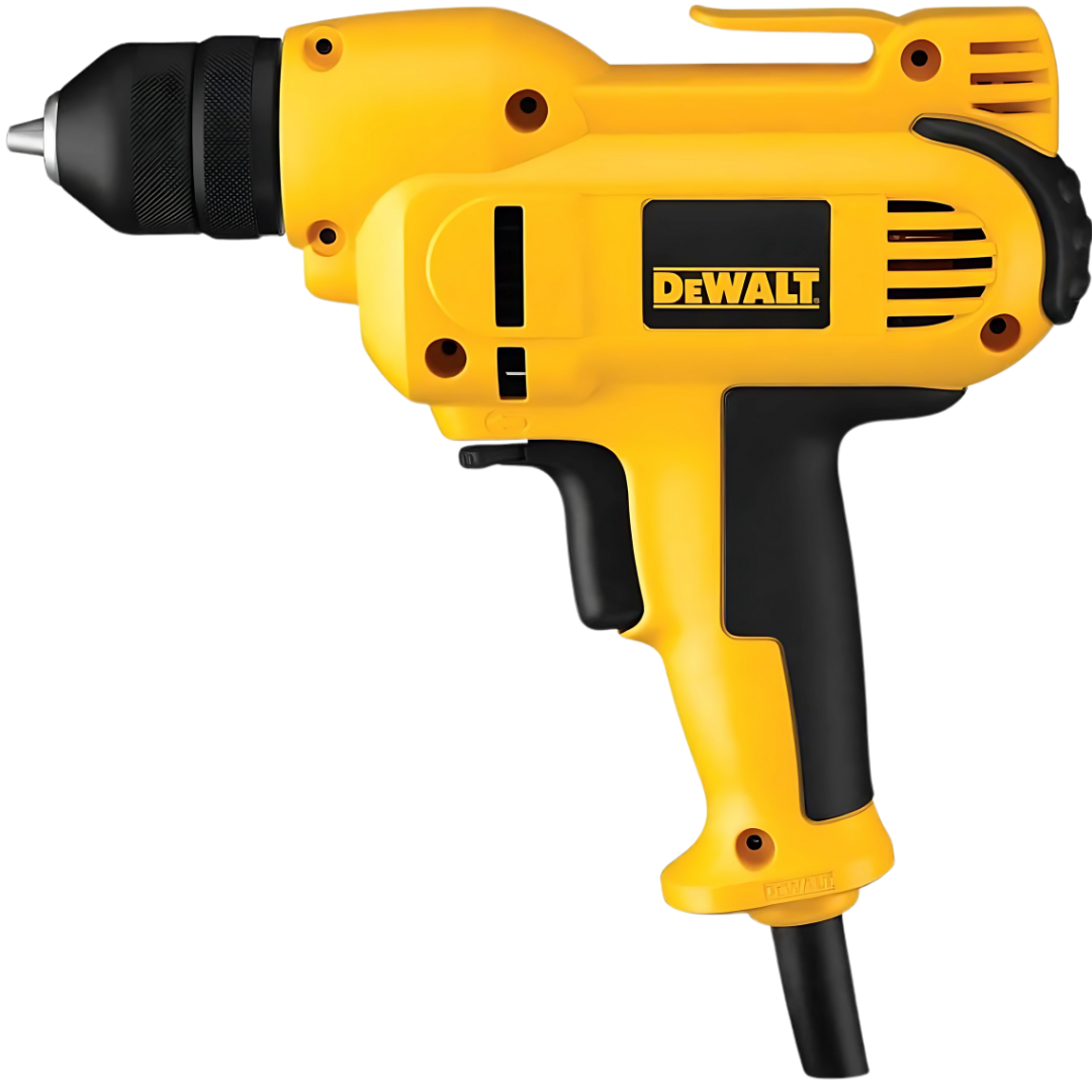 DEWALT 8.0-Amp 3/8-Inch Corded Drill Kit: Variable Speed & Comfort Grip