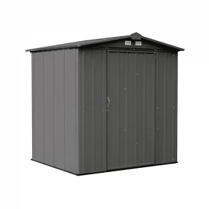 Arrow 6 ft. x 5 ft. EZEE Steel Low Gable Shed, Charcoal