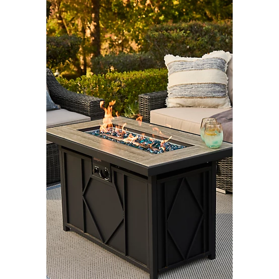 HeatMaxx 42 in. Rectangular Propane Gas Fire Table - Image 3