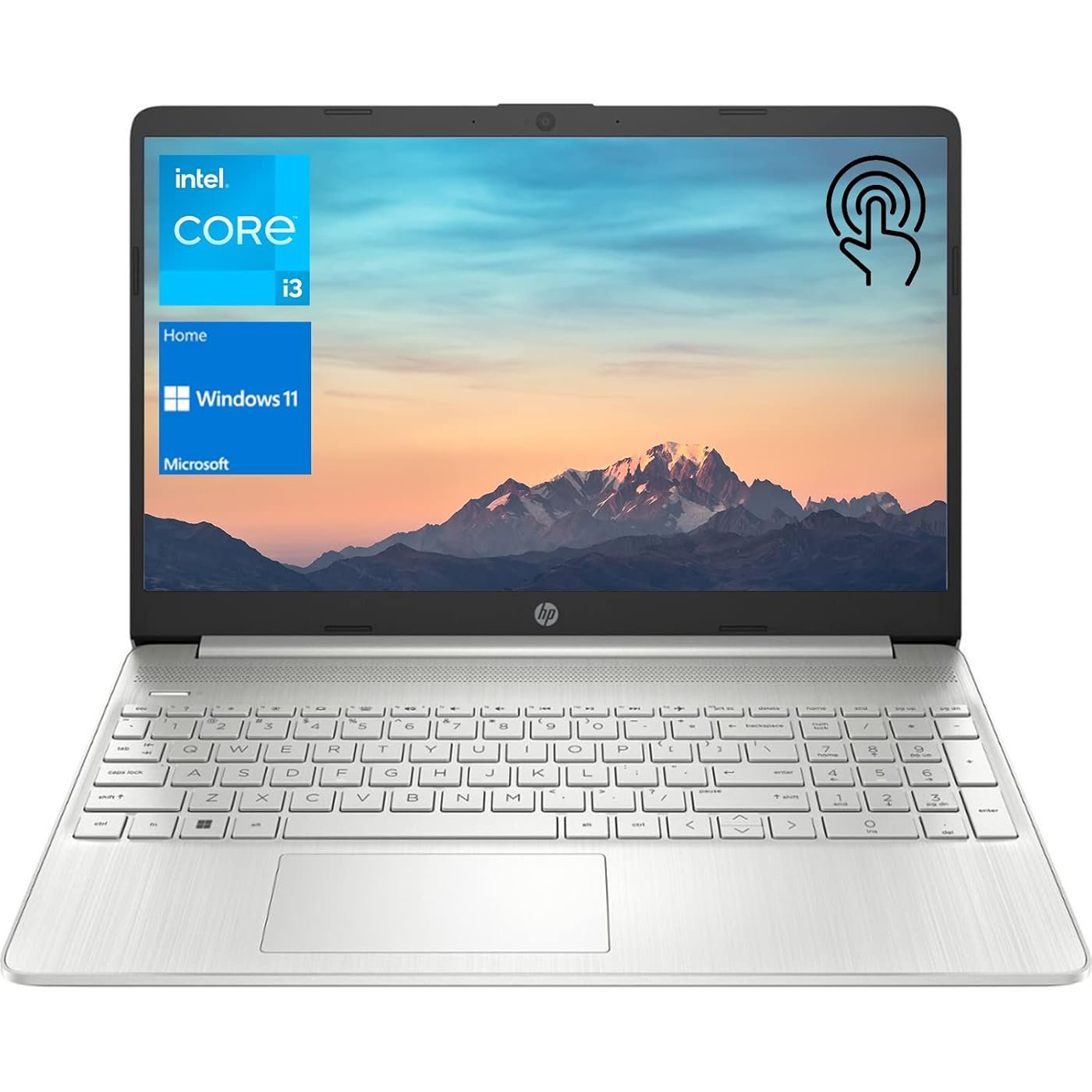 HP Notebook Laptop, 15.6" HD Touchscreen