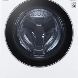 LG – 5.0 Cu. Ft. High-Efficiency Stackable Smart Front Load Washer with Steam and Built-In Intelligence – White