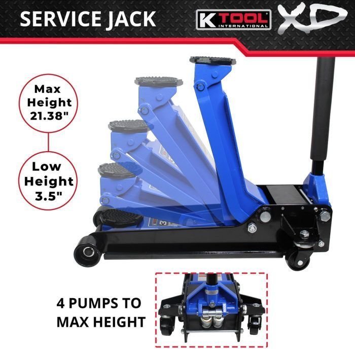 K Tool Heavy-Duty Low-Profile 3.33 Ton Floor Jack - Image 7