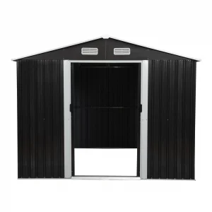 8′ x 10′ Tool Storage Shed Charcoal Black
