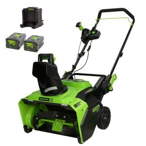 Greenworks 60V 22″ Battery-Powered Snow Blower – Brushless Motor