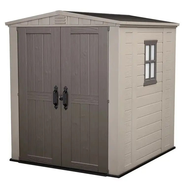Factor 6 x 6 FT Strong Storage Shed Made Of Extremely Durable Resin And Reinforced with Steel