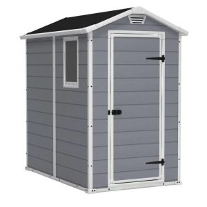 Keter Manor 4 ft. W x 6 ft. D Vertical Resin Outdoor Storage Shed