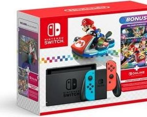 Nintendo Switch Mario Kart 8 Deluxe Bundle -Red/Blue