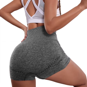 Women's Seamless Butt Lifting Yoga Shorts - High-Waist Workout & Gym
