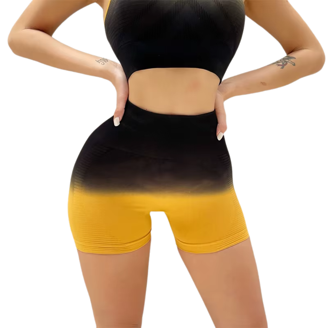 Women's Seamless High-Waist Mesh Biker Shorts - Scrunch Butt Yoga & Workout - Image 3