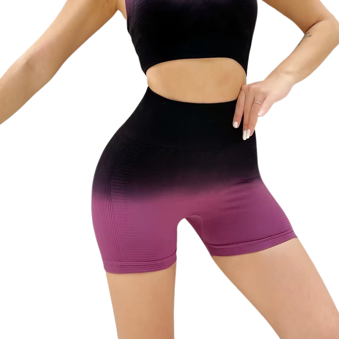 Women's Seamless High-Waist Mesh Biker Shorts - Scrunch Butt Yoga & Workout - Image 5