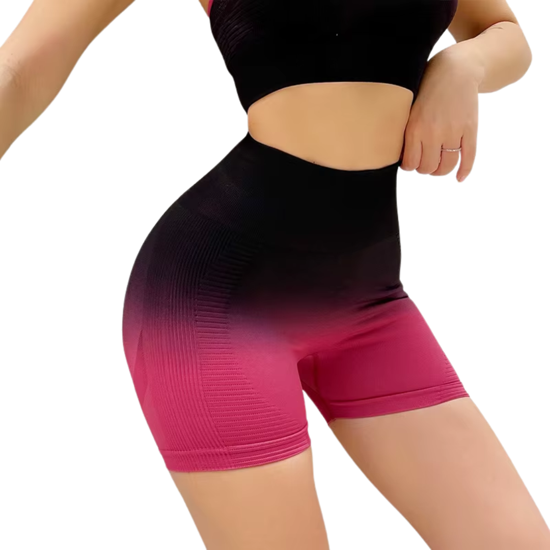 Women's Seamless High-Waist Mesh Biker Shorts - Scrunch Butt Yoga & Workout - Image 6