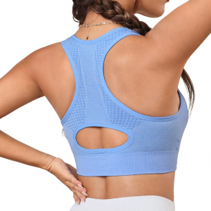 Women's High Impact Sports Bra - Shockproof Open Back Hollow Design for Fitness & Yoga