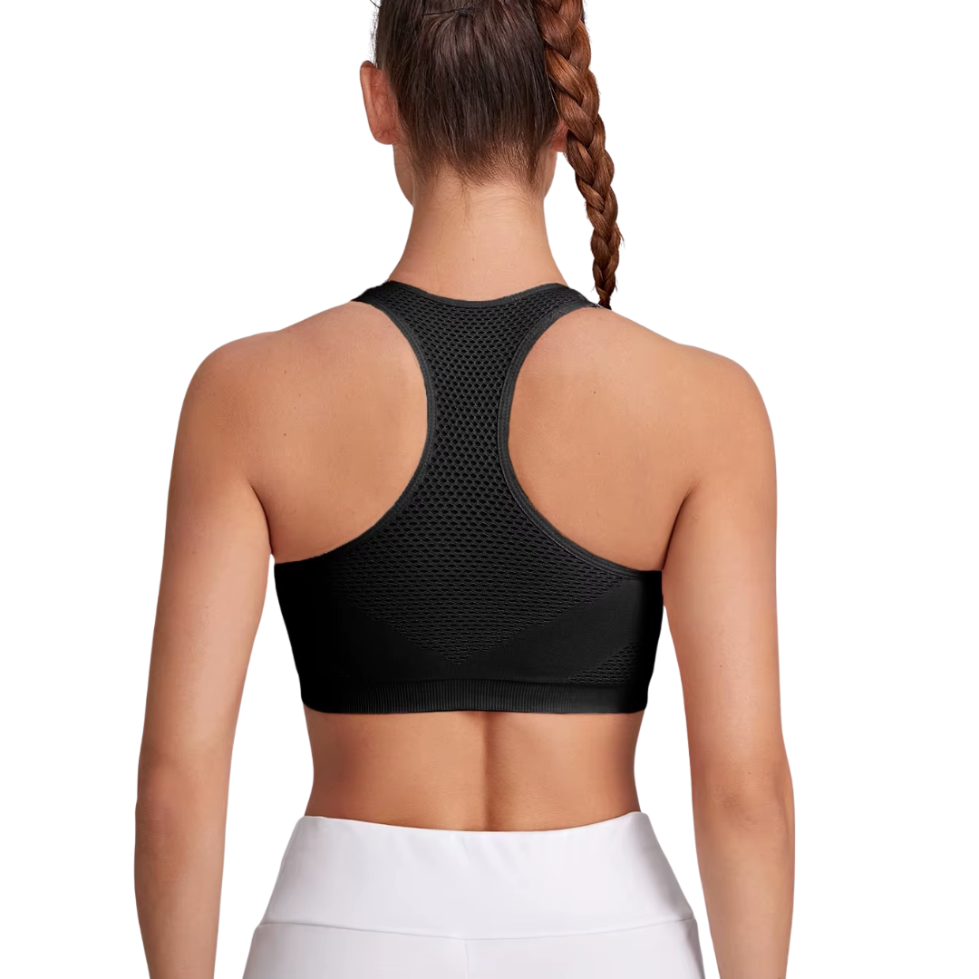 Women's U-Neck Mesh Yoga Vest - I-Shaped Back Tank Top for Running & Fitness - Image 2