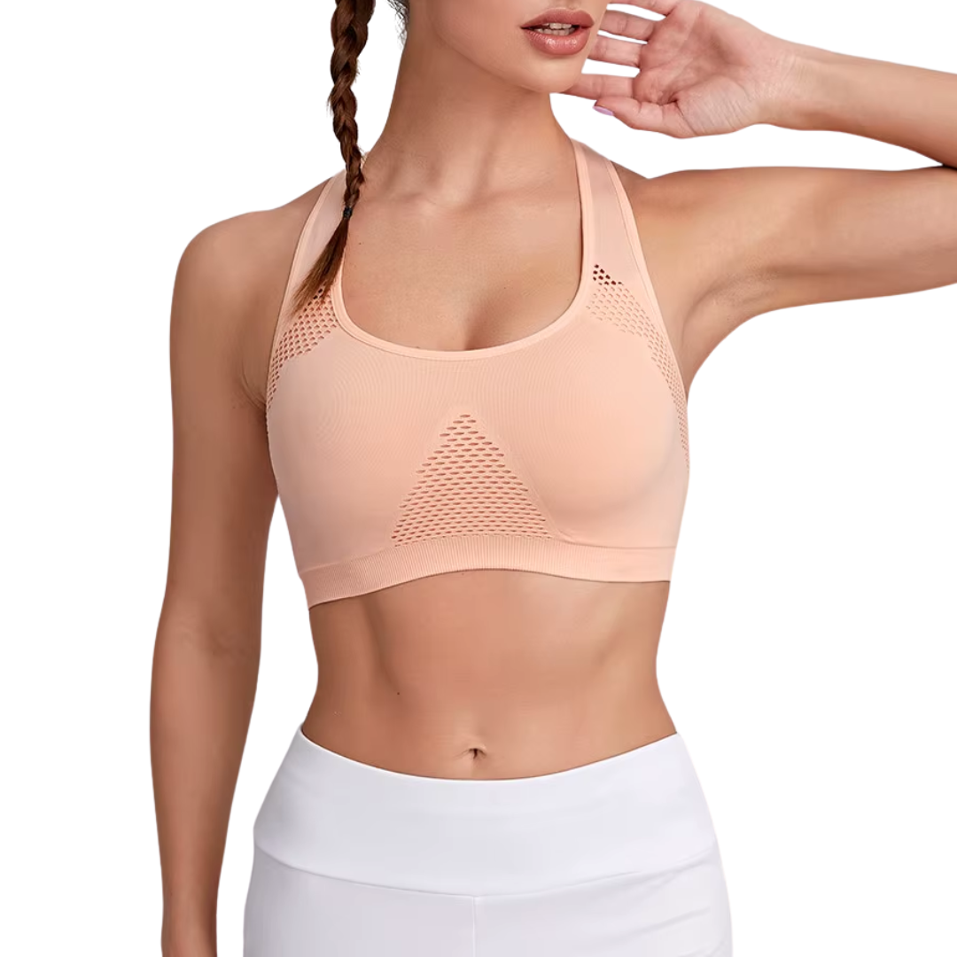 Women's U-Neck Mesh Yoga Vest - I-Shaped Back Tank Top for Running & Fitness - Image 5