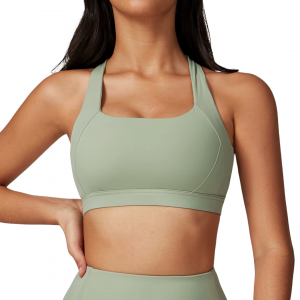 Women's Padded Seamless Sports Bra - High Impact Yoga & Gym Top