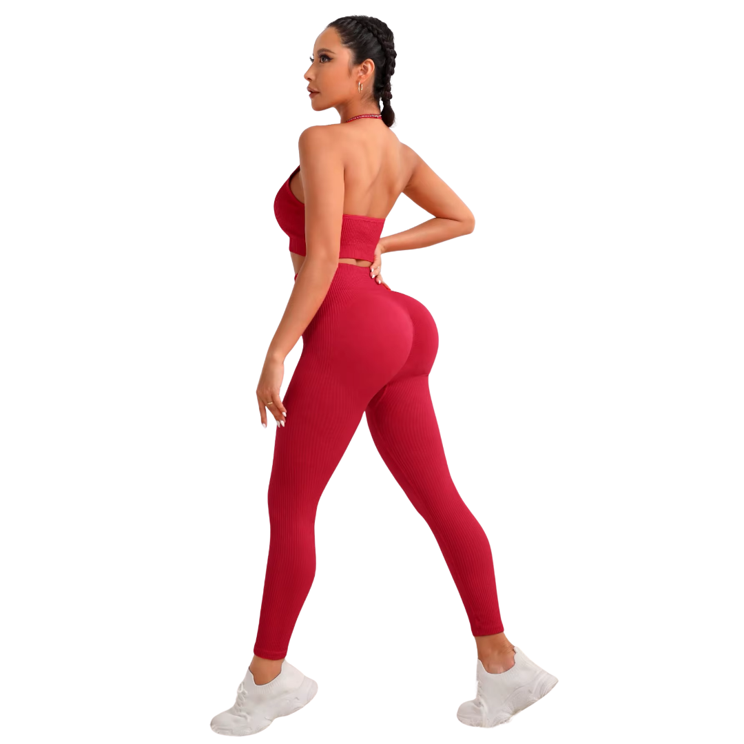 Women's Seamless High-Waist Scrunch Butt Leggings - Push-Up Yoga & Workout - Image 2