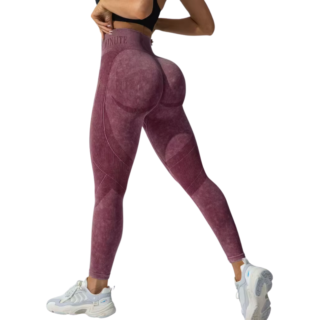 Women's Seamless Scrunch Butt Leggings - High Waist Tummy Control Yoga & Workout