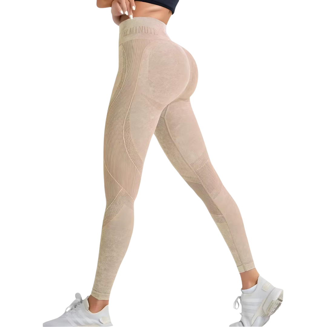 Women's Seamless Scrunch Butt Leggings - High Waist Tummy Control Yoga & Workout - Image 2