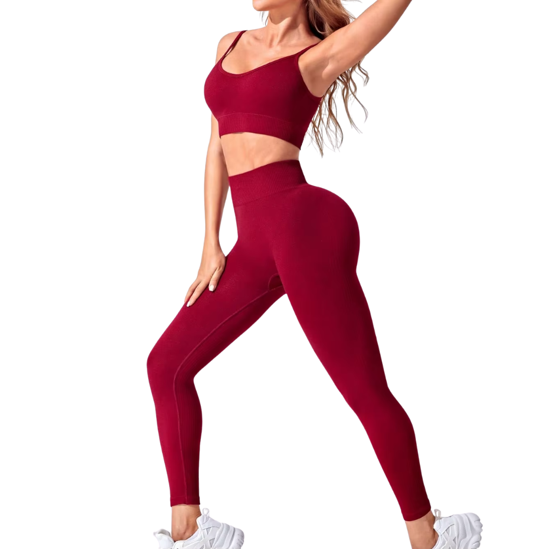 Women's Seamless High Waist Scrunch Leggings - Yoga & Workout - Image 2