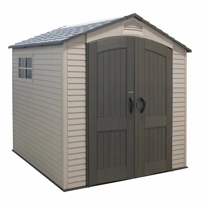 7 ft. W x 7 ft. D Plastic Storage Shed – LIFETIME