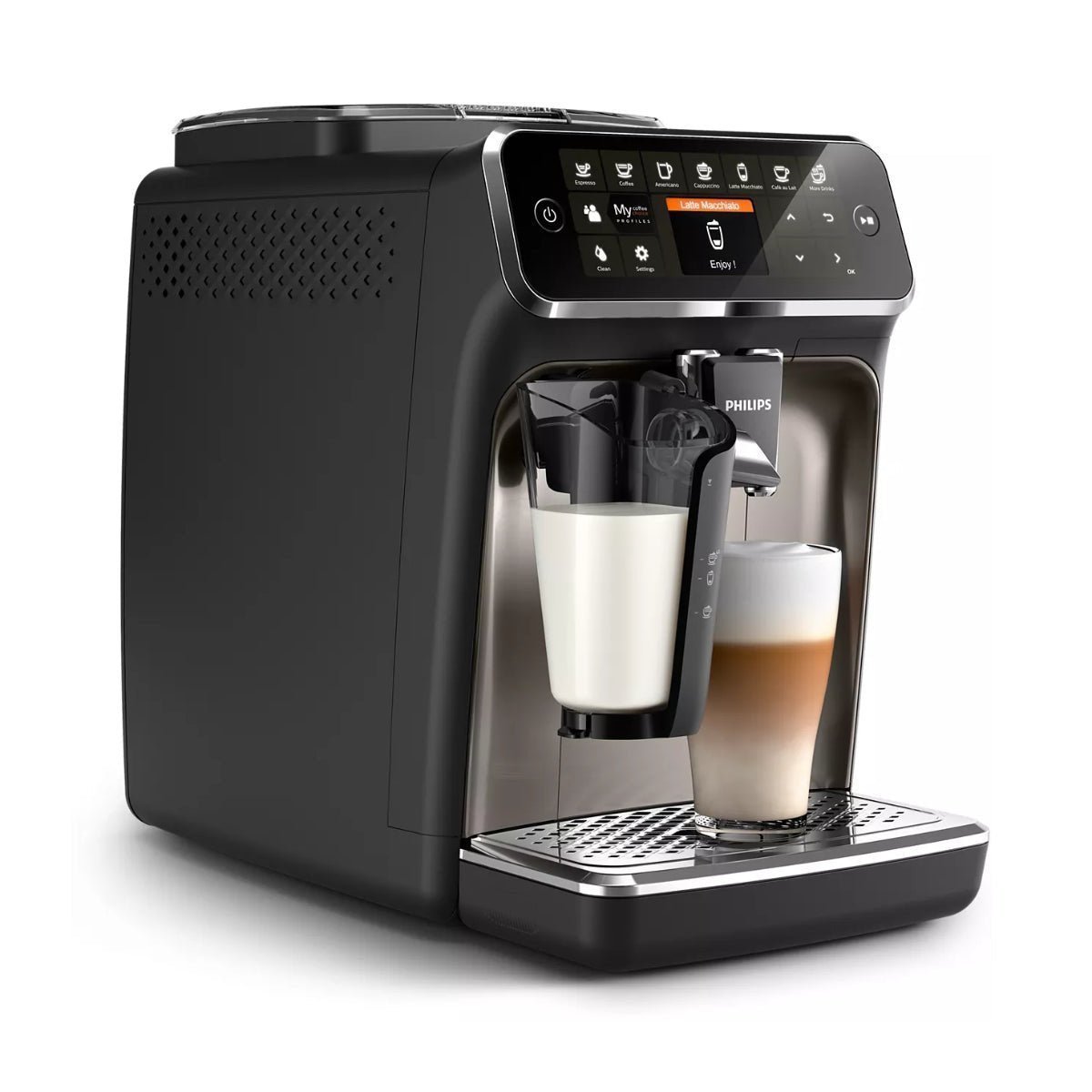 Philips 4300 LatteGo Super Automatic Espresso, Cappuccino & Latte Macchiato Machine EP4347/94 - Image 2
